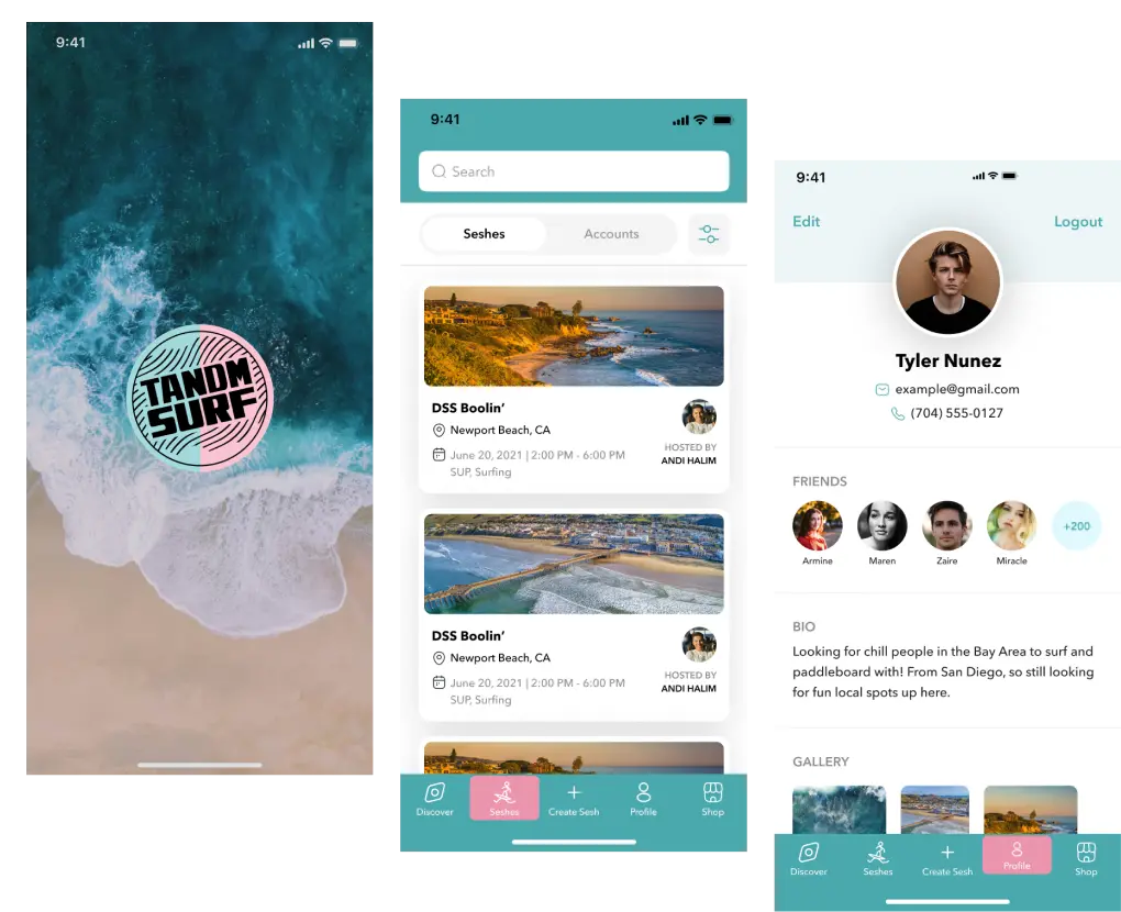 Tandm - Connect Surfers Through 'Seshes'