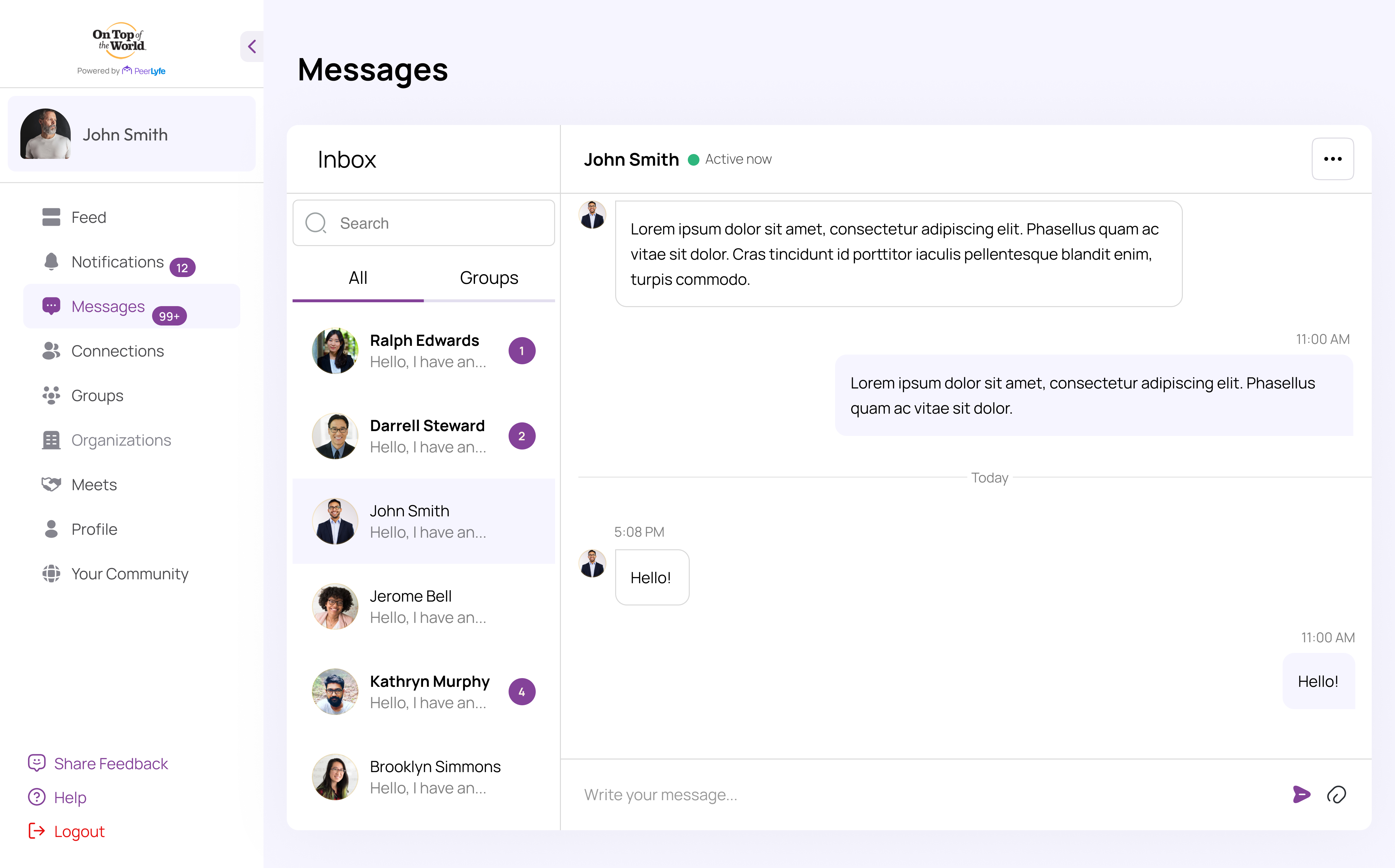 PeerLyfe - A Private Social Networking Platform