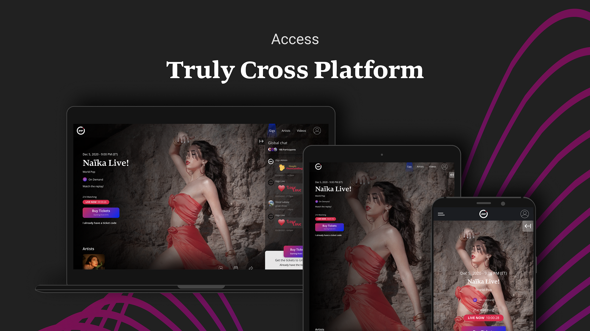 The Gigs Live - A Live Streaming Mobile App